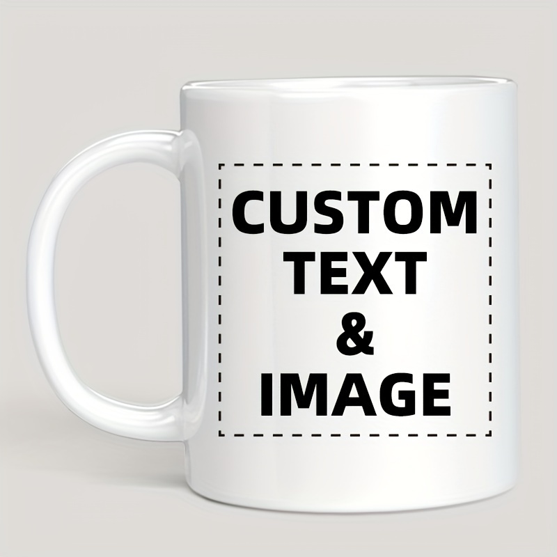 Custom Photo & Text/Logo Mug - - Coffee Tea Name ulasan dan harga
