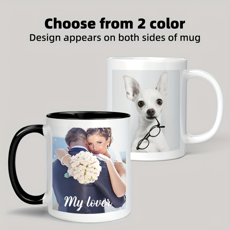Custom Photo & Text/Logo Mug - - Coffee Tea Name ulasan dan harga