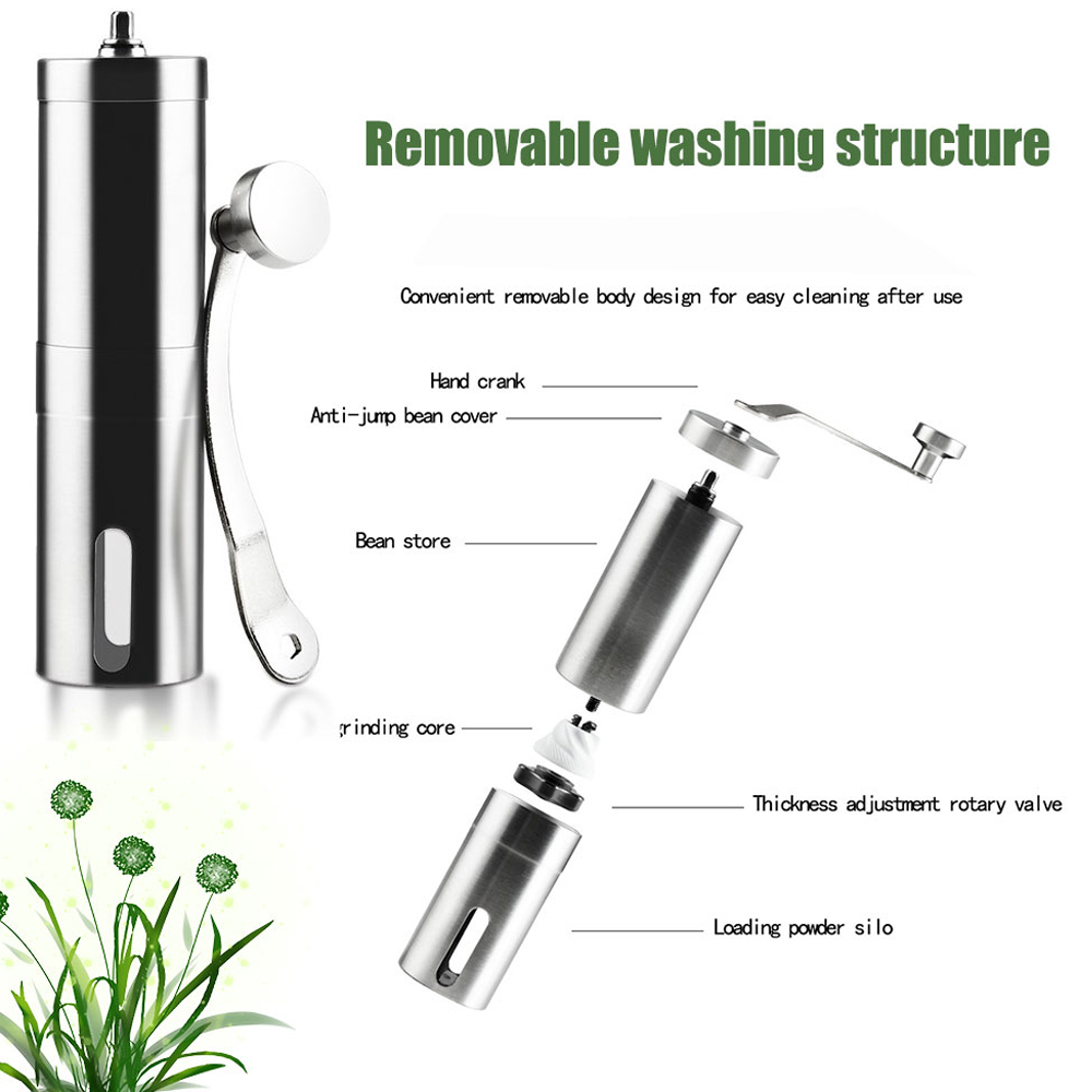 Mini Coffee Grinder Stainless  - Burr Hand Grinder ulasan dan harga
