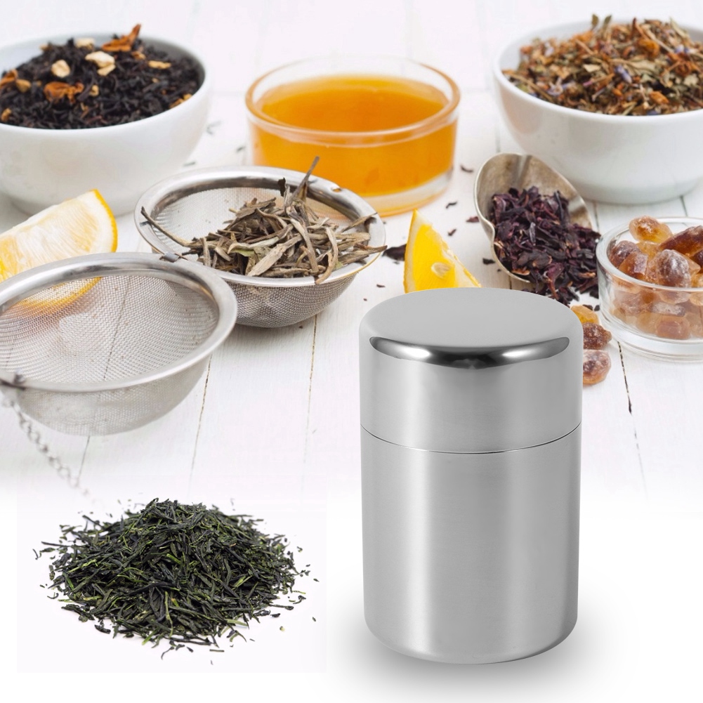 Stainless Steel Tea Tins Canis - Coffee Tea Sugar ulasan dan harga
