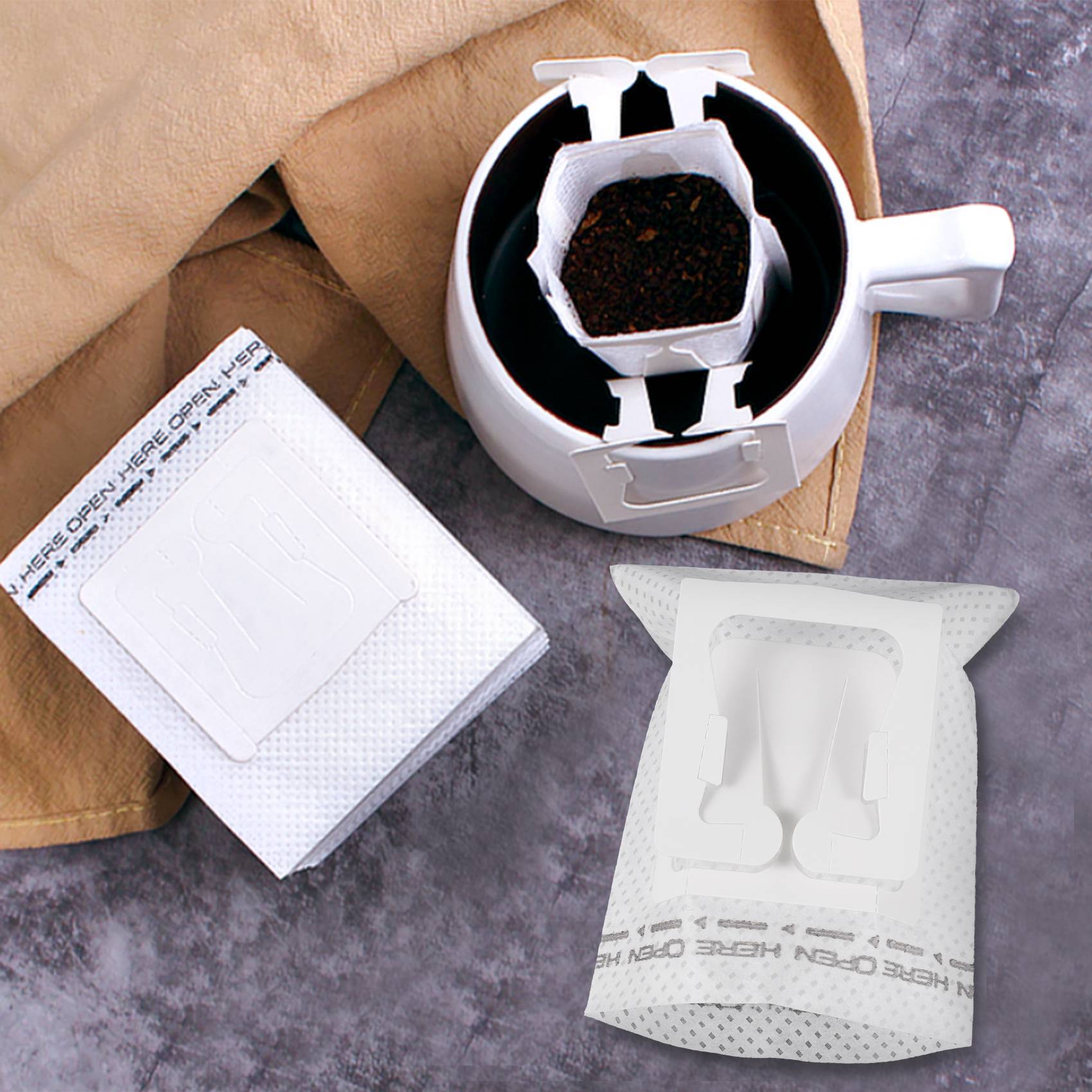50Pcs / Pack Drip Coffee Filte - Coffee Tea & Jane ulasan dan harga