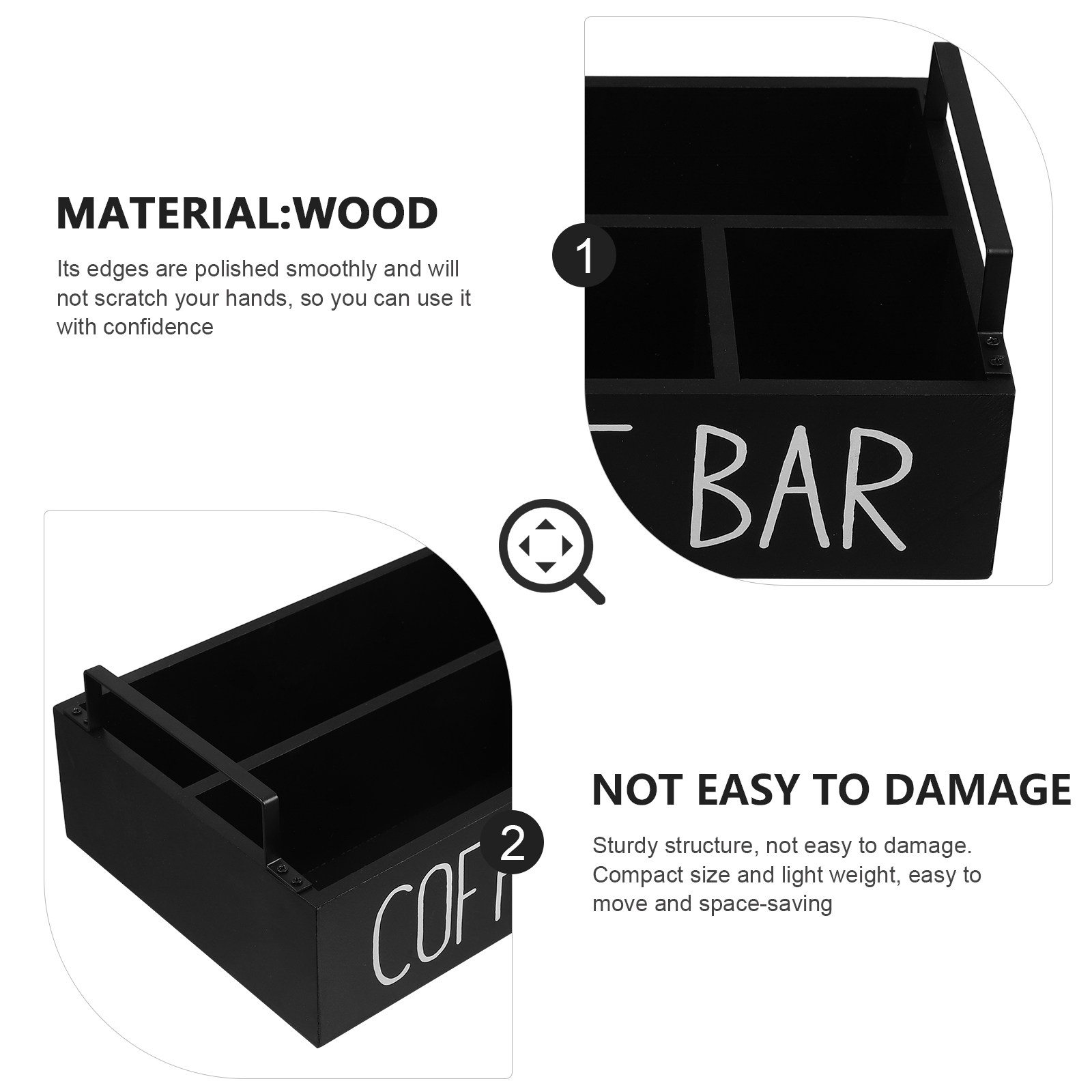 Wooden Tea Bag Organizer Multi - Coffee Tea Sugar ulasan dan harga