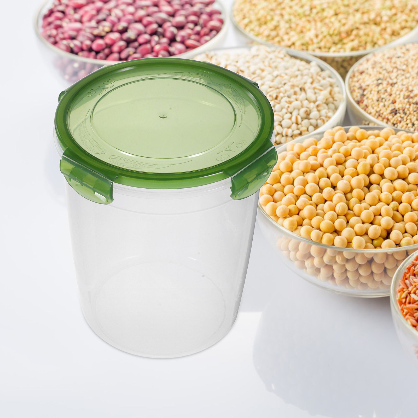 2Pcs Airtight Food Jar PP Plas - Coffee Tea Sugar ulasan dan harga