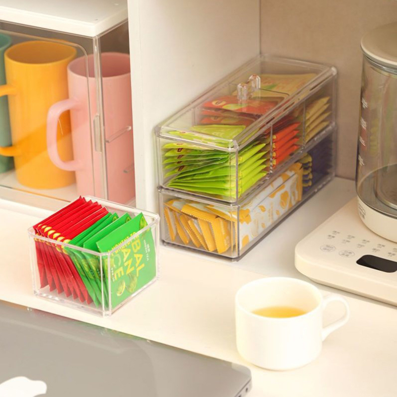 NEW Tea Bag Storage Box Drawer - Coffee Tea Sugar ulasan dan harga
