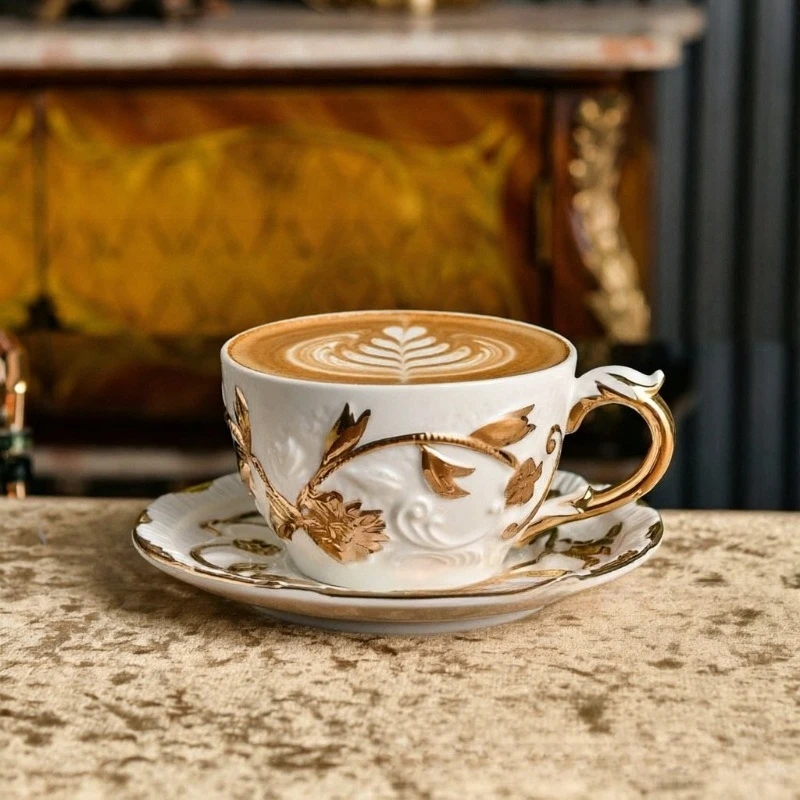 Villari Style Raised Relief Go - Coffee Tea And Sugar Set ulasan dan harga